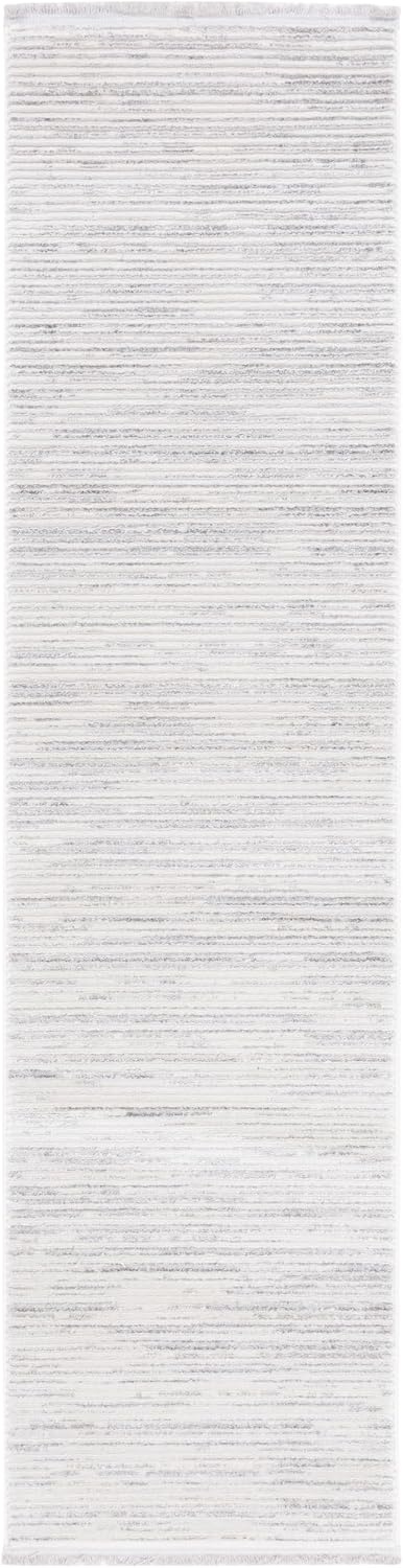 image:imageSAFAVIEH Area Rug 8x10 Whisper Collection Large Ivory amp Ivory Stripe Design NonShedding amp Easy Cleaning Ideal for Living Room Bedroom Office Dining Space WHS565ALight GreyIvory