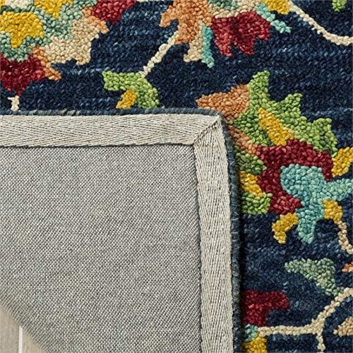 image:imageSAFAVIEH Aspen Collection 8 x 10 NavyRed APN510N Handmade Boho Wool Area RugNavyRed