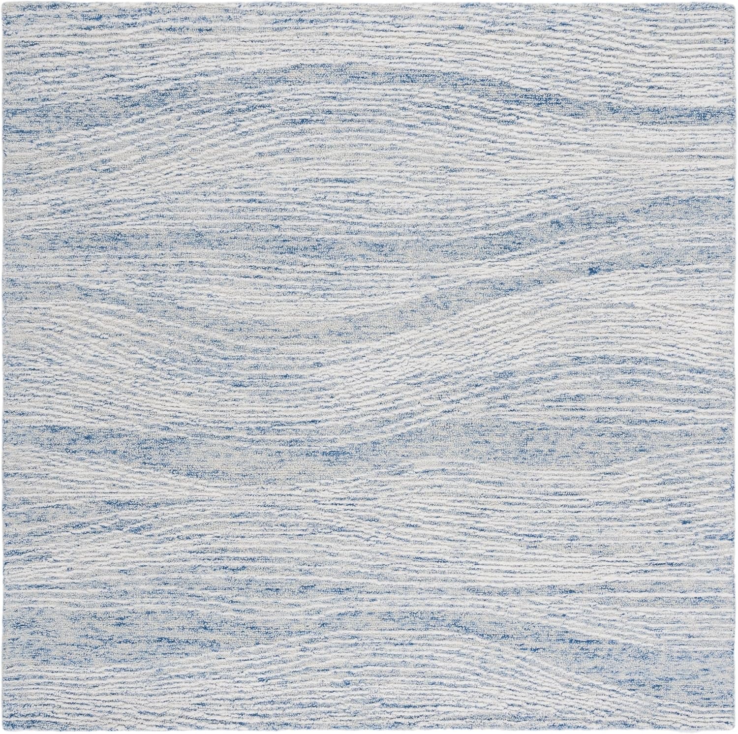 image:imageSAFAVIEH Metro Collection 8 x 10 NaturalIvory MET995A Handmade Premium Wool Living Room Dining Bedroom Area RugBlueIvory