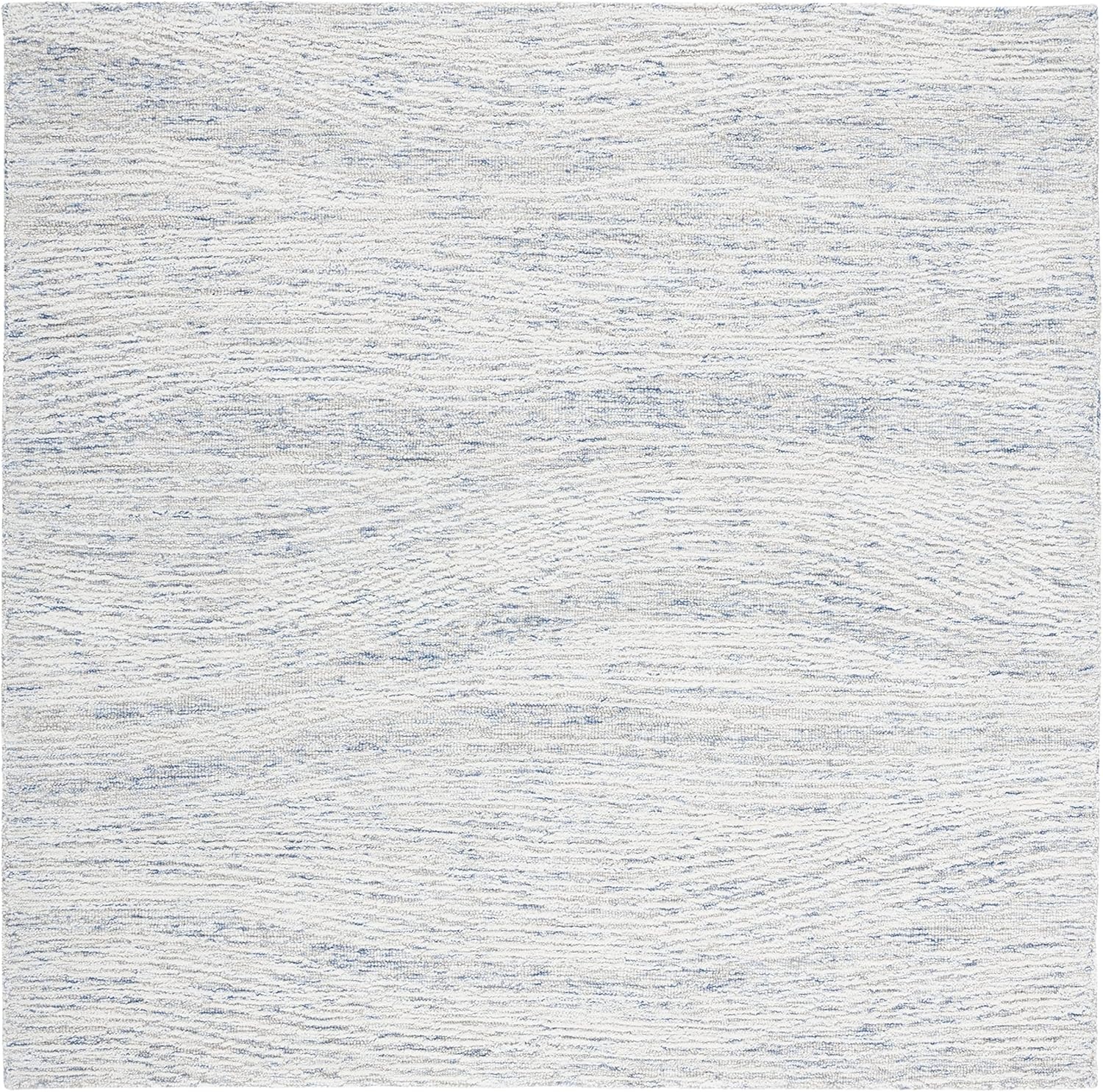 image:imageSAFAVIEH Metro Collection 8 x 10 NaturalIvory MET995A Handmade Premium Wool Living Room Dining Bedroom Area RugLight Blue Ivory