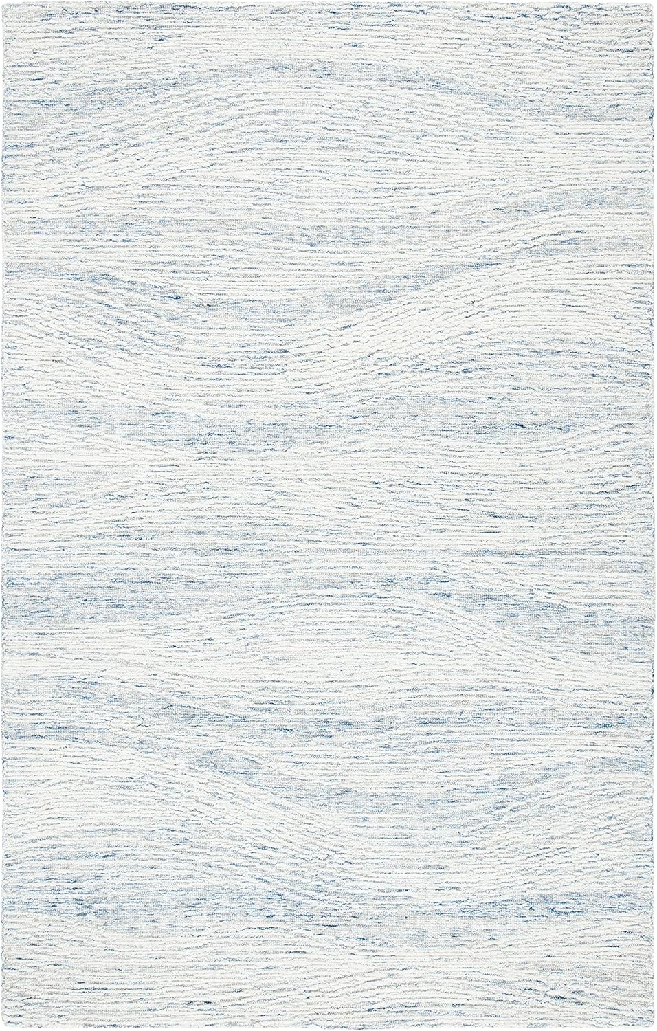 image:imageSAFAVIEH Metro Collection 8 x 10 NaturalIvory MET995A Handmade Premium Wool Living Room Dining Bedroom Area RugLight Blue Ivory