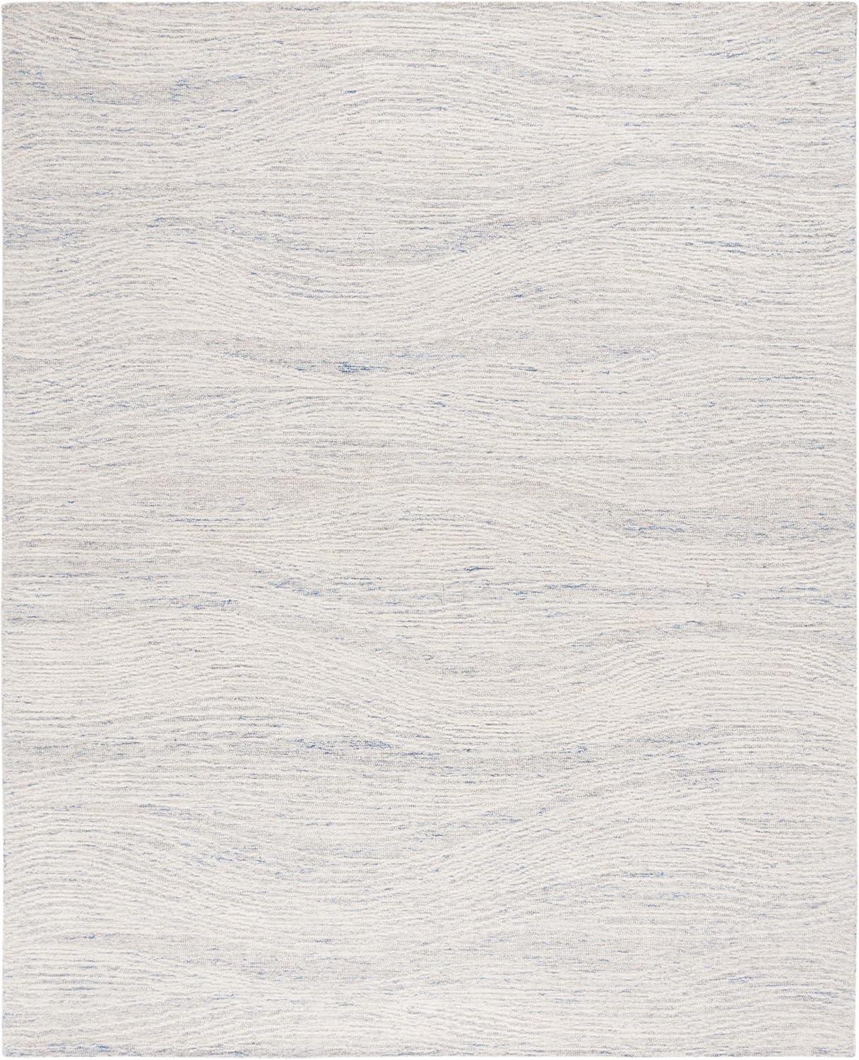 image:imageSAFAVIEH Metro Collection 8 x 10 NaturalIvory MET995A Handmade Premium Wool Living Room Dining Bedroom Area RugLight Blue Ivory