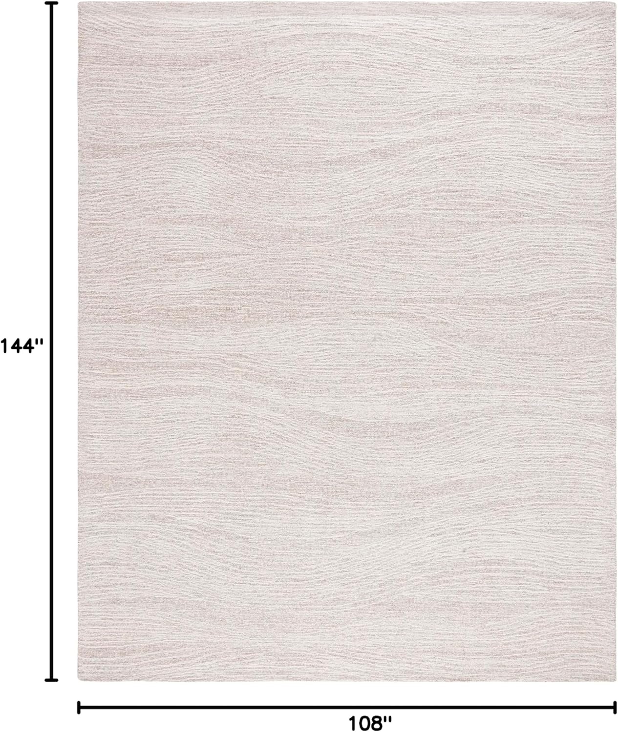 image:imageSAFAVIEH Metro Collection 8 x 10 NaturalIvory MET995A Handmade Premium Wool Living Room Dining Bedroom Area RugNaturalIvory