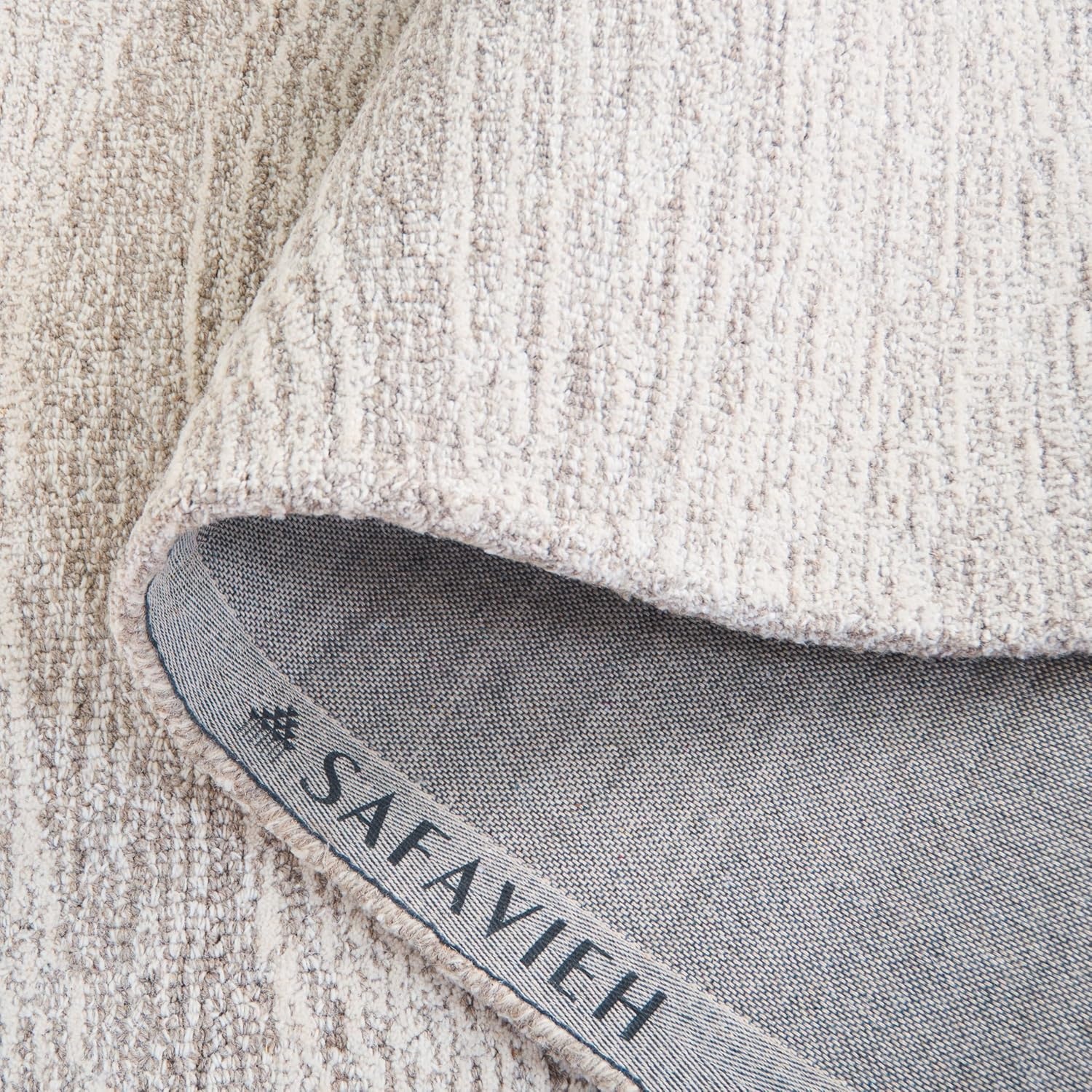 image:imageSAFAVIEH Metro Collection 8 x 10 NaturalIvory MET995A Handmade Premium Wool Living Room Dining Bedroom Area RugNaturalIvory