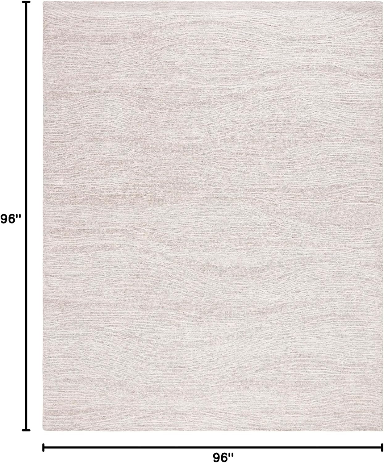 image:imageSAFAVIEH Metro Collection 8 x 10 NaturalIvory MET995A Handmade Premium Wool Living Room Dining Bedroom Area RugNaturalIvory