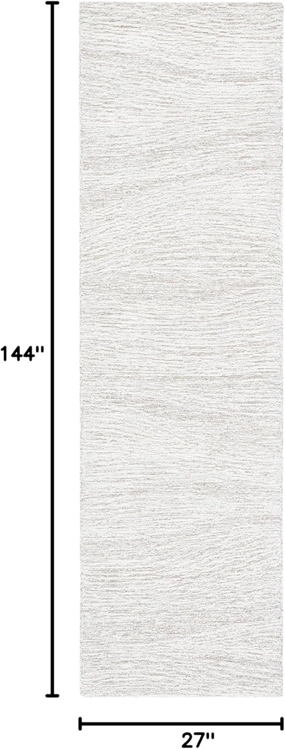 image:imageSAFAVIEH Metro Collection 8 x 10 NaturalIvory MET995A Handmade Premium Wool Living Room Dining Bedroom Area RugNaturalIvory