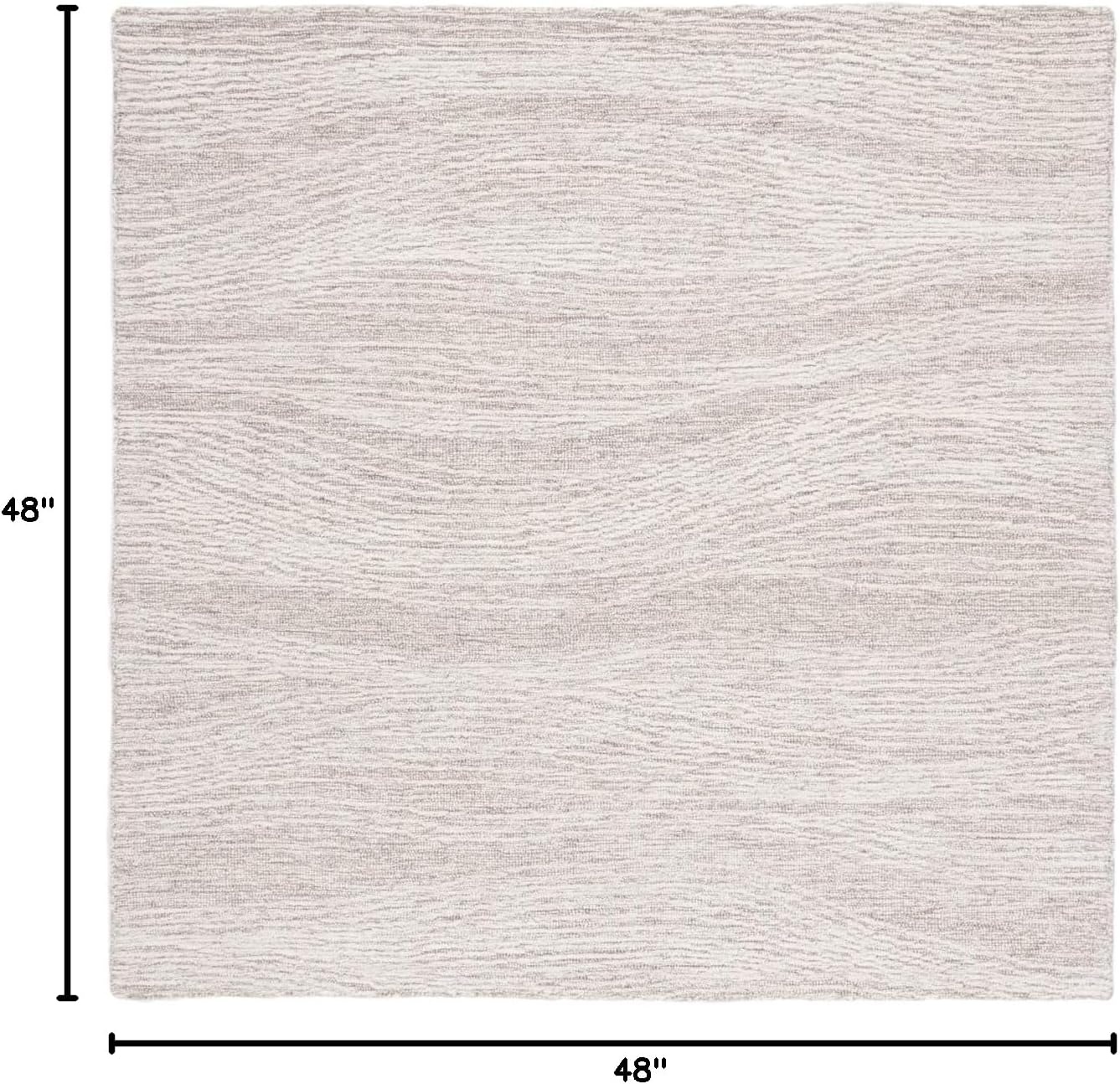 image:imageSAFAVIEH Metro Collection 8 x 10 NaturalIvory MET995A Handmade Premium Wool Living Room Dining Bedroom Area RugNaturalIvory