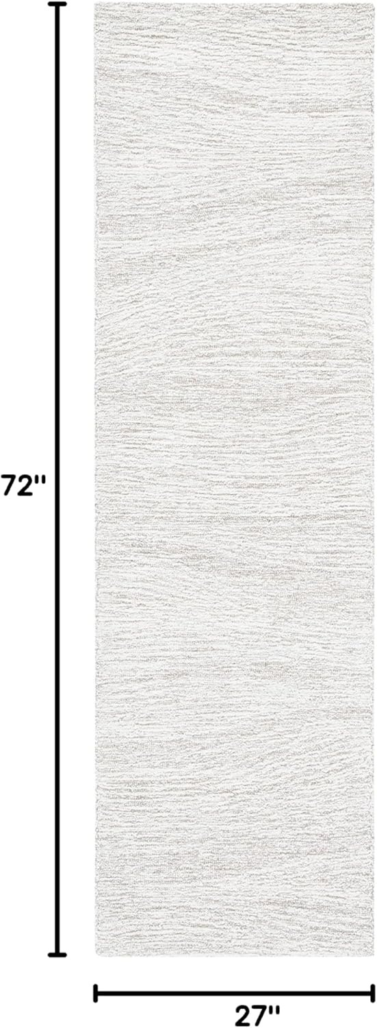 image:imageSAFAVIEH Metro Collection 8 x 10 NaturalIvory MET995A Handmade Premium Wool Living Room Dining Bedroom Area RugNaturalIvory