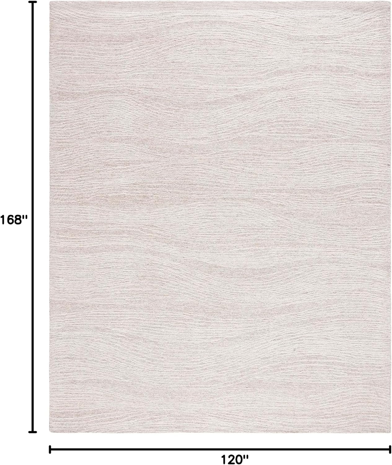 image:imageSAFAVIEH Metro Collection 8 x 10 NaturalIvory MET995A Handmade Premium Wool Living Room Dining Bedroom Area RugNaturalIvory