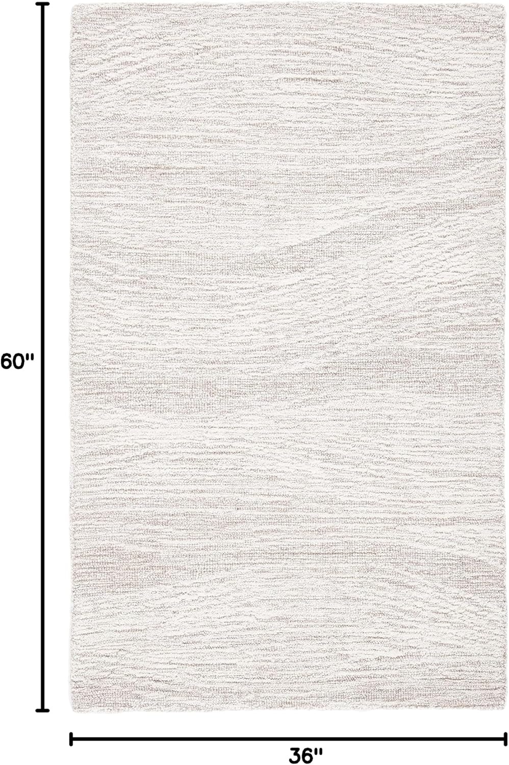 image:imageSAFAVIEH Metro Collection 8 x 10 NaturalIvory MET995A Handmade Premium Wool Living Room Dining Bedroom Area RugNaturalIvory
