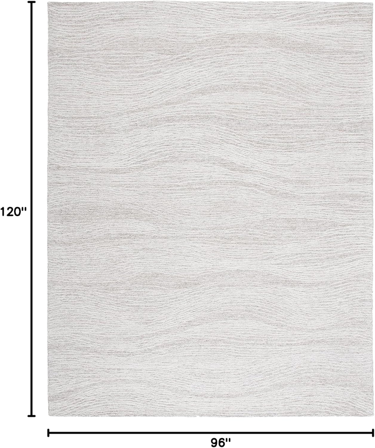 image:imageSAFAVIEH Metro Collection 8 x 10 NaturalIvory MET995A Handmade Premium Wool Living Room Dining Bedroom Area RugNaturalIvory