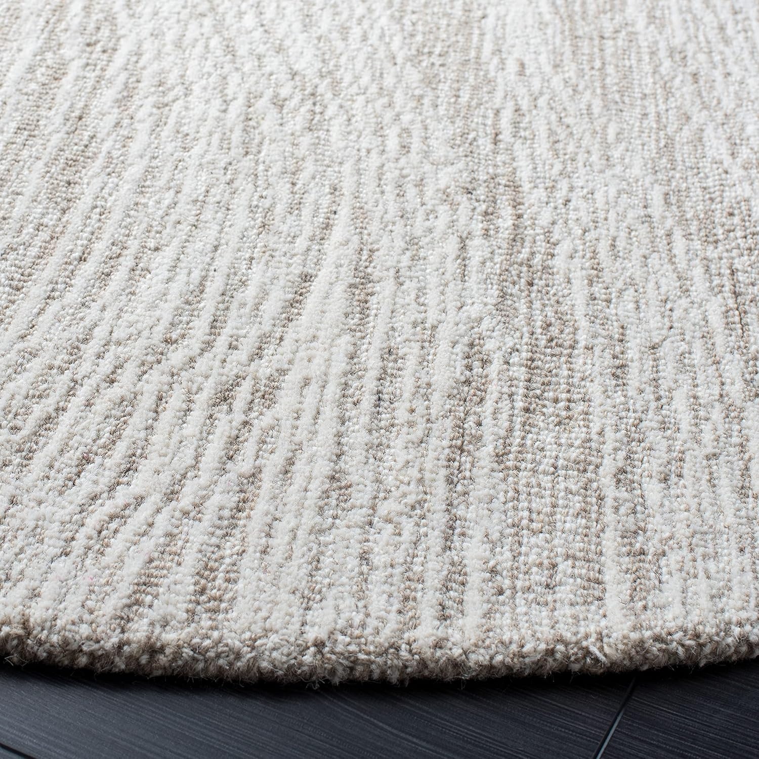 image:imageSAFAVIEH Metro Collection 8 x 10 NaturalIvory MET995A Handmade Premium Wool Living Room Dining Bedroom Area RugNaturalIvory