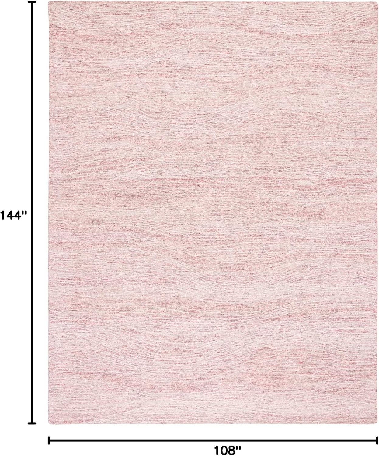 image:imageSAFAVIEH Metro Collection 8 x 10 NaturalIvory MET995A Handmade Premium Wool Living Room Dining Bedroom Area RugPinkIvory