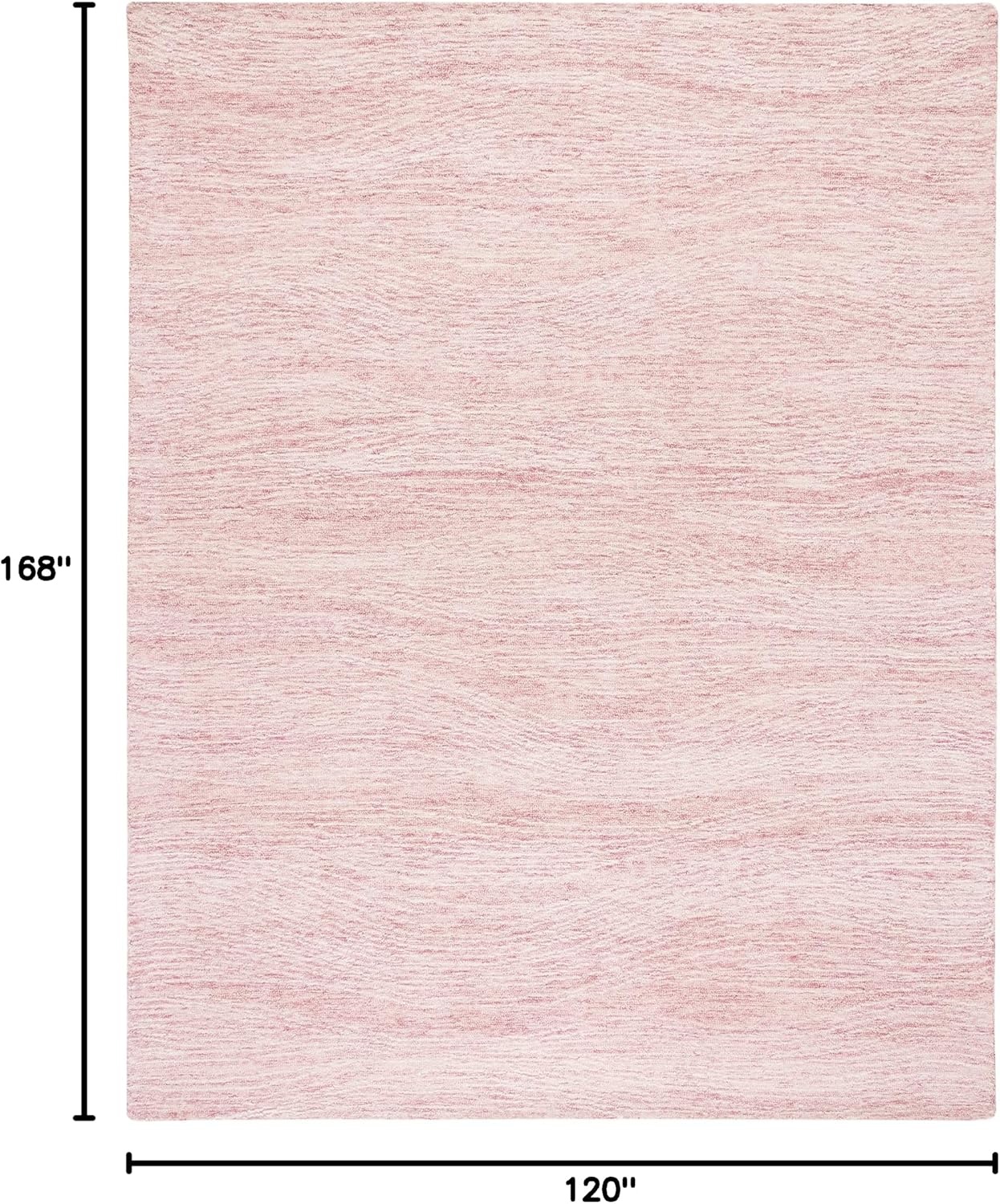 image:imageSAFAVIEH Metro Collection 8 x 10 NaturalIvory MET995A Handmade Premium Wool Living Room Dining Bedroom Area RugPinkIvory