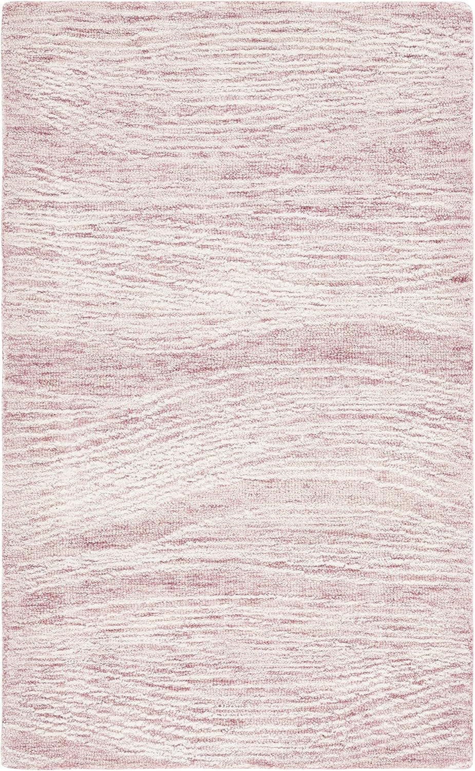 image:imageSAFAVIEH Metro Collection 8 x 10 NaturalIvory MET995A Handmade Premium Wool Living Room Dining Bedroom Area RugPinkIvory