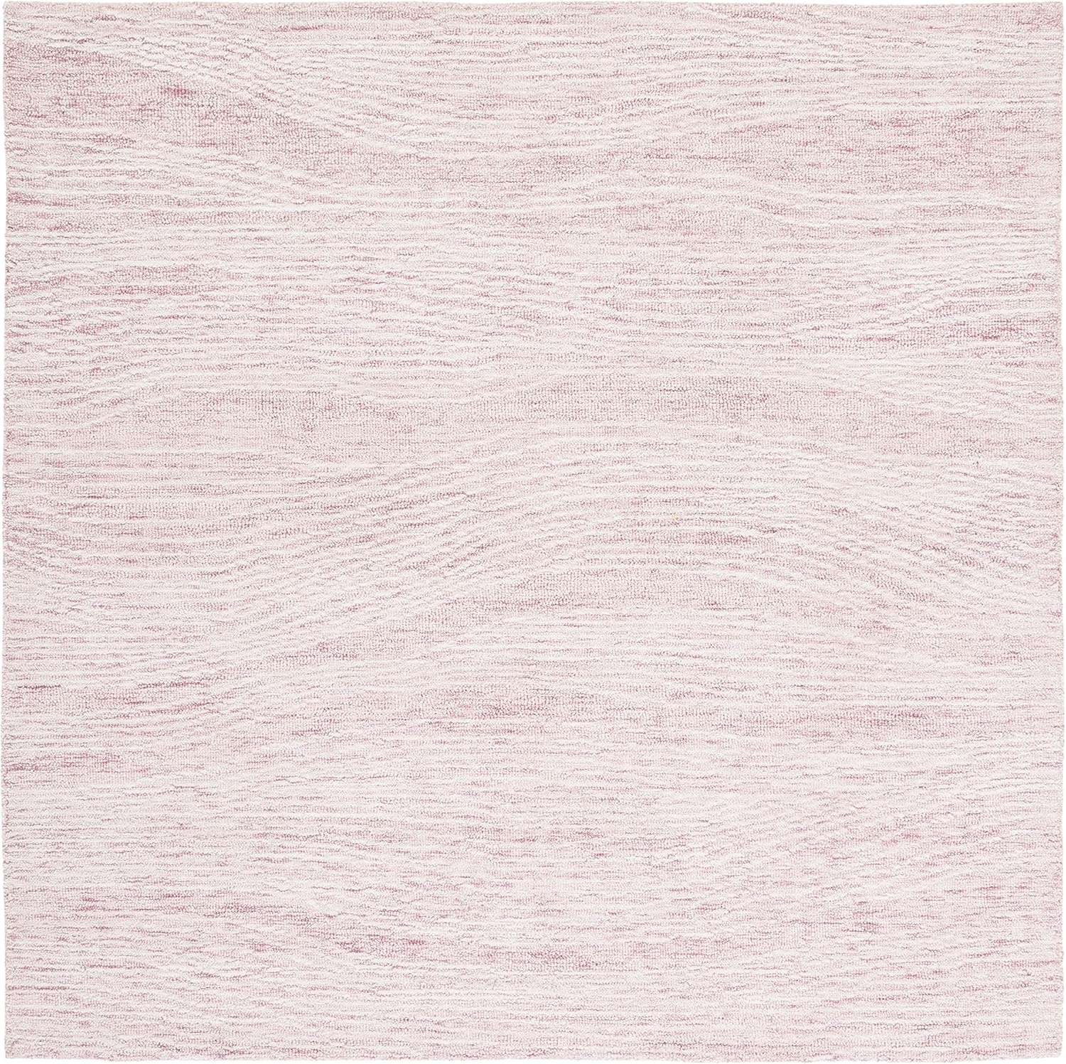 image:imageSAFAVIEH Metro Collection 8 x 10 NaturalIvory MET995A Handmade Premium Wool Living Room Dining Bedroom Area RugPinkIvory