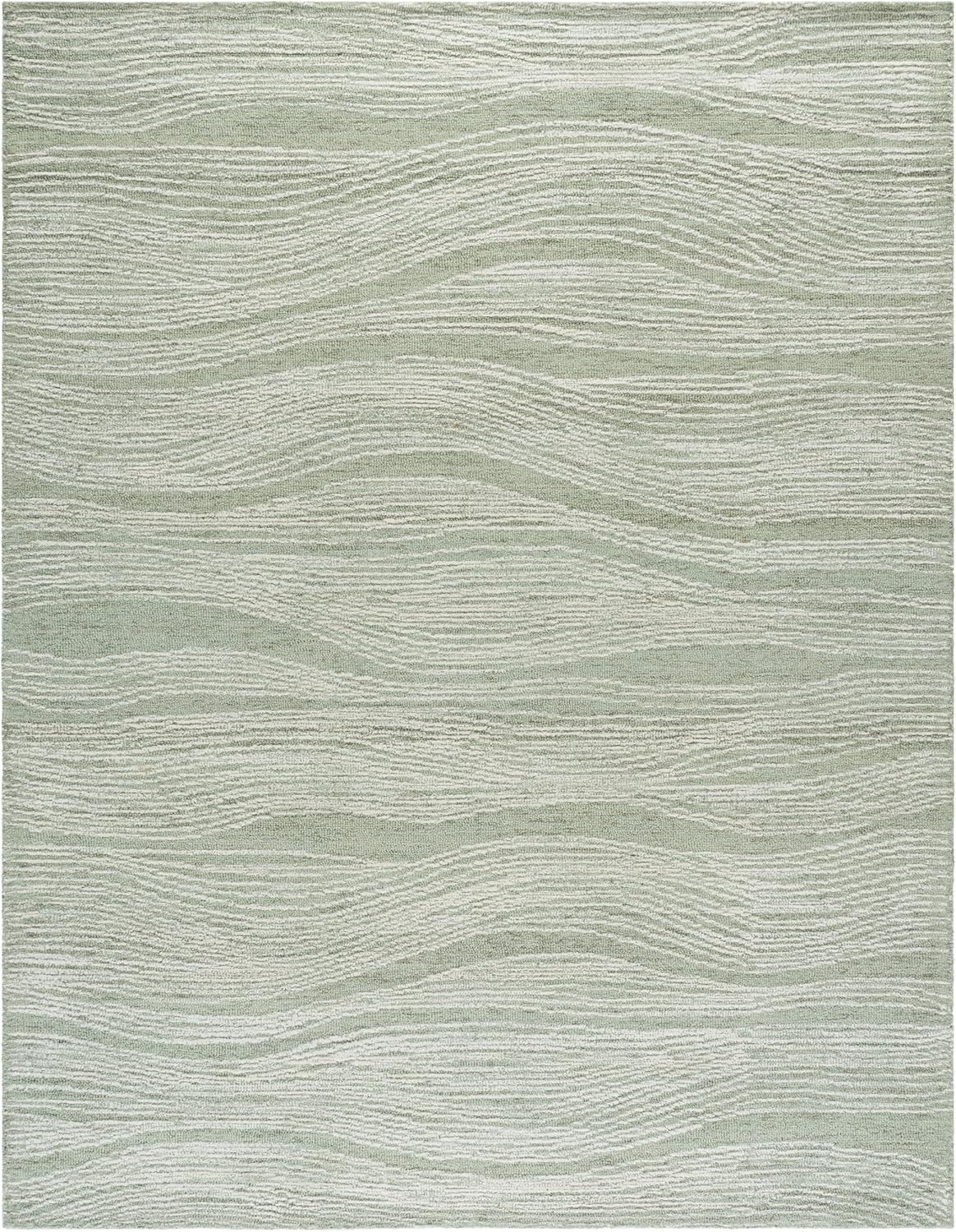 image:imageSAFAVIEH Metro Collection 8 x 10 NaturalIvory MET995A Handmade Premium Wool Living Room Dining Bedroom Area RugSageIvory