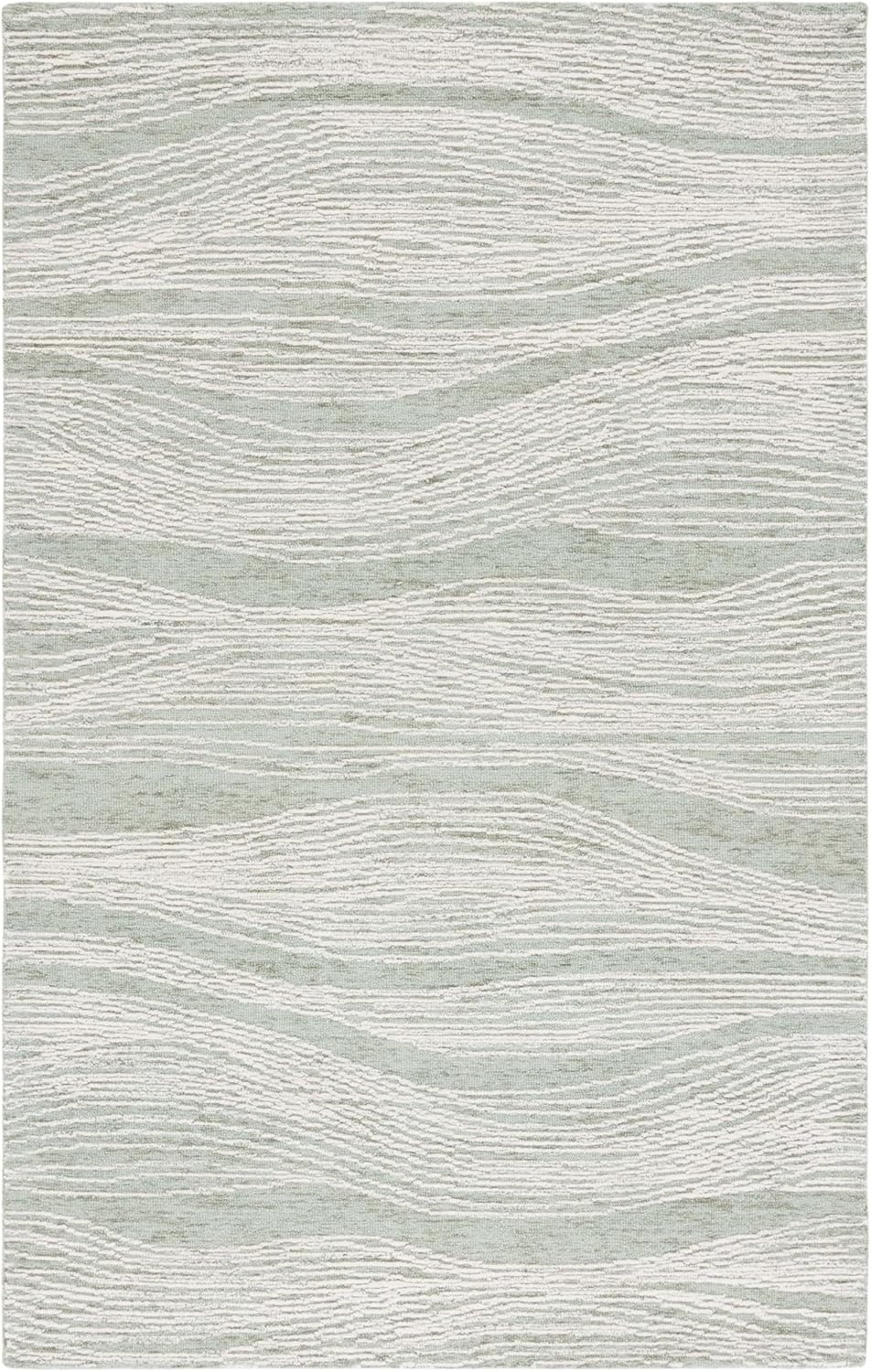 image:imageSAFAVIEH Metro Collection 8 x 10 NaturalIvory MET995A Handmade Premium Wool Living Room Dining Bedroom Area RugSageIvory