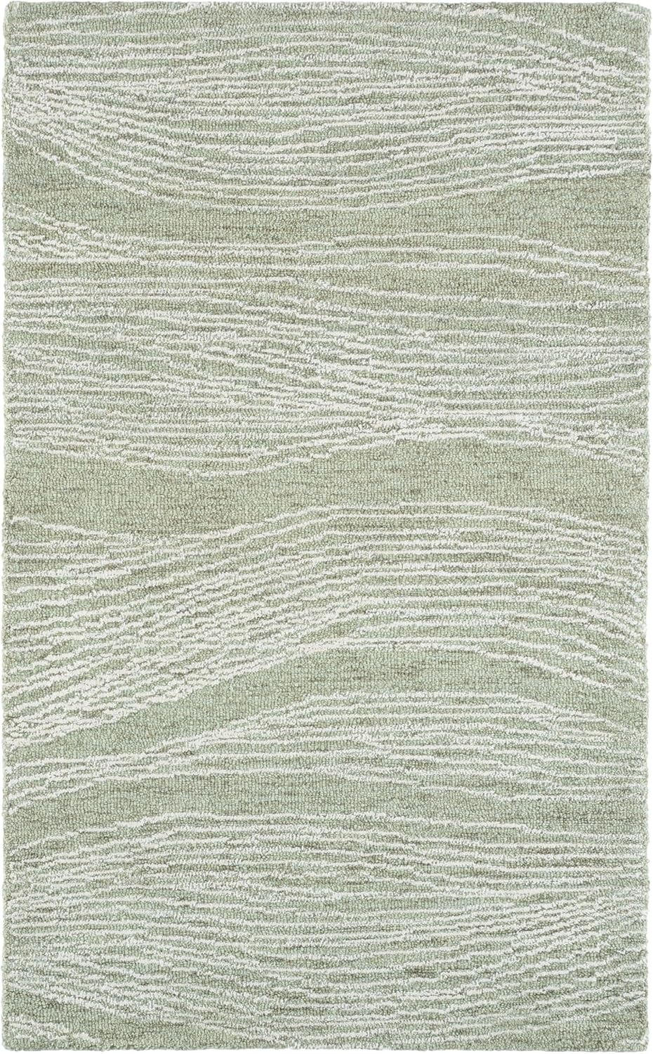 image:imageSAFAVIEH Metro Collection 8 x 10 NaturalIvory MET995A Handmade Premium Wool Living Room Dining Bedroom Area RugSageIvory