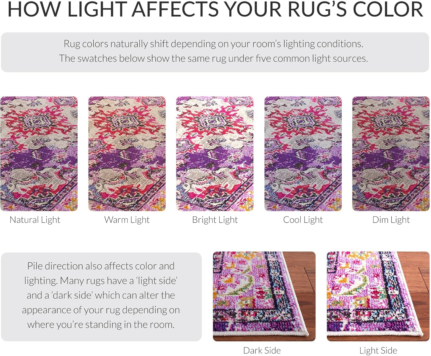 image:imageSAFAVIEH Monaco Collection Area Rug 8 Round Forest Green amp Light Blue NonShedding amp Easy to Clean Distressed Medallion Design Ideal for Living Room Bedroom Dining Space MNC243FVioletFuchsia