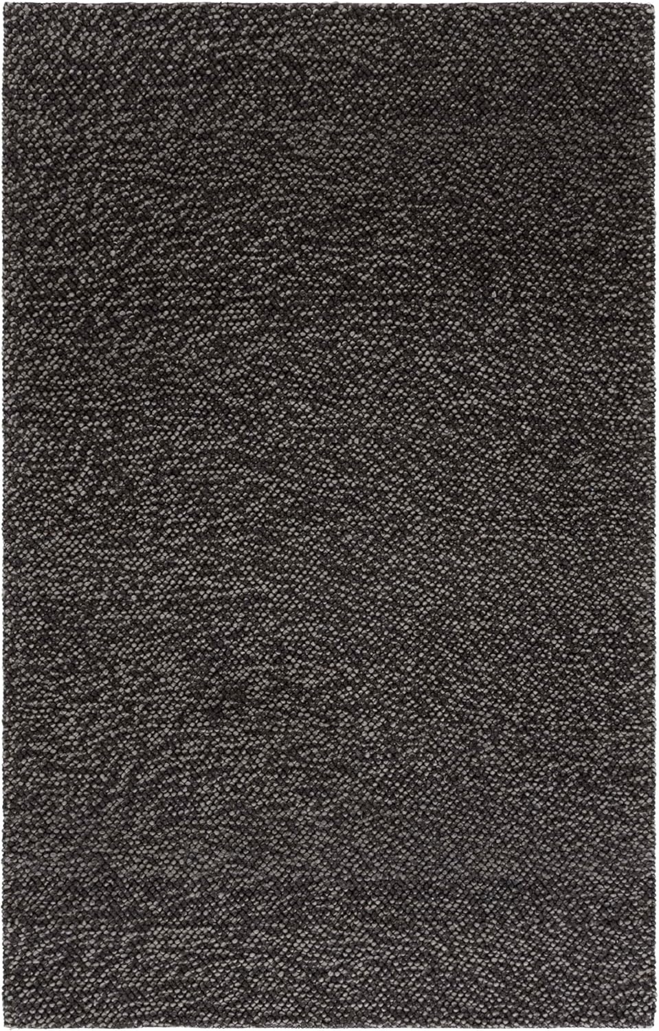 image:imageSAFAVIEH Natura Collection Area Rug 8 Square Beige amp Ivory Handmade Wool Blend Textured Design Ideal for Living Room Bedroom Dining Space NAT425BBlackGrey