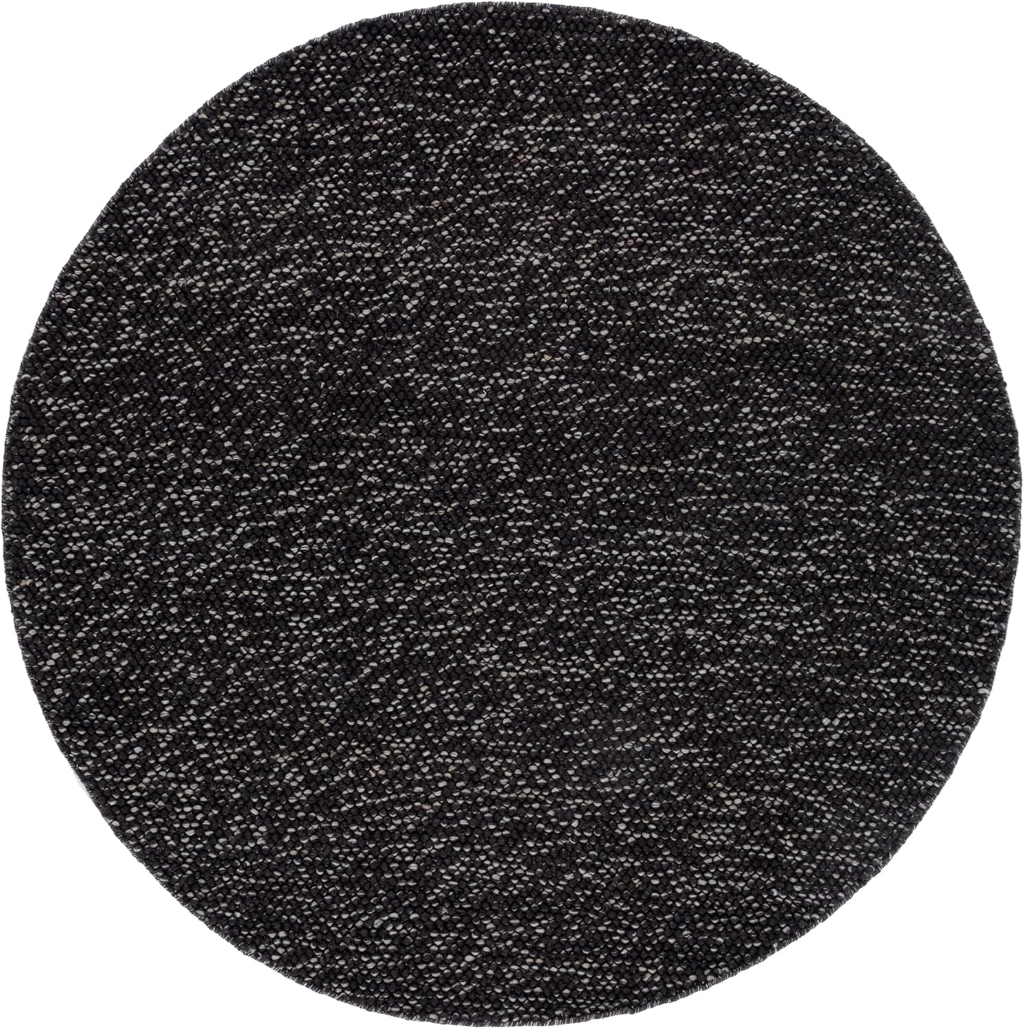 image:imageSAFAVIEH Natura Collection Area Rug 8 Square Beige amp Ivory Handmade Wool Blend Textured Design Ideal for Living Room Bedroom Dining Space NAT425BBlackGrey