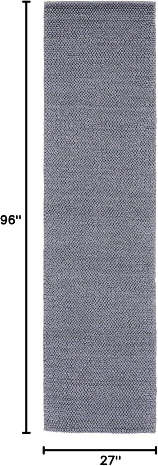 image:imageSAFAVIEH Natura Collection Area Rug 8 Square Beige amp Ivory Handmade Wool Blend Textured Design Ideal for Living Room Bedroom Dining Space NAT425BDark Grey