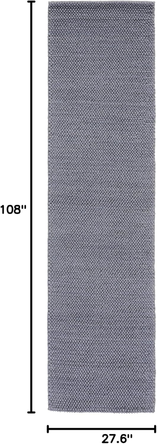 image:imageSAFAVIEH Natura Collection Area Rug 8 Square Beige amp Ivory Handmade Wool Blend Textured Design Ideal for Living Room Bedroom Dining Space NAT425BDark Grey
