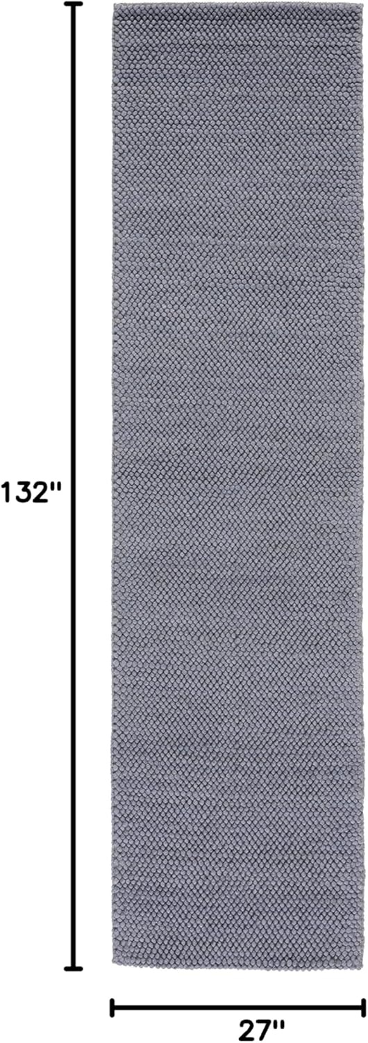 image:imageSAFAVIEH Natura Collection Area Rug 8 Square Beige amp Ivory Handmade Wool Blend Textured Design Ideal for Living Room Bedroom Dining Space NAT425BDark Grey