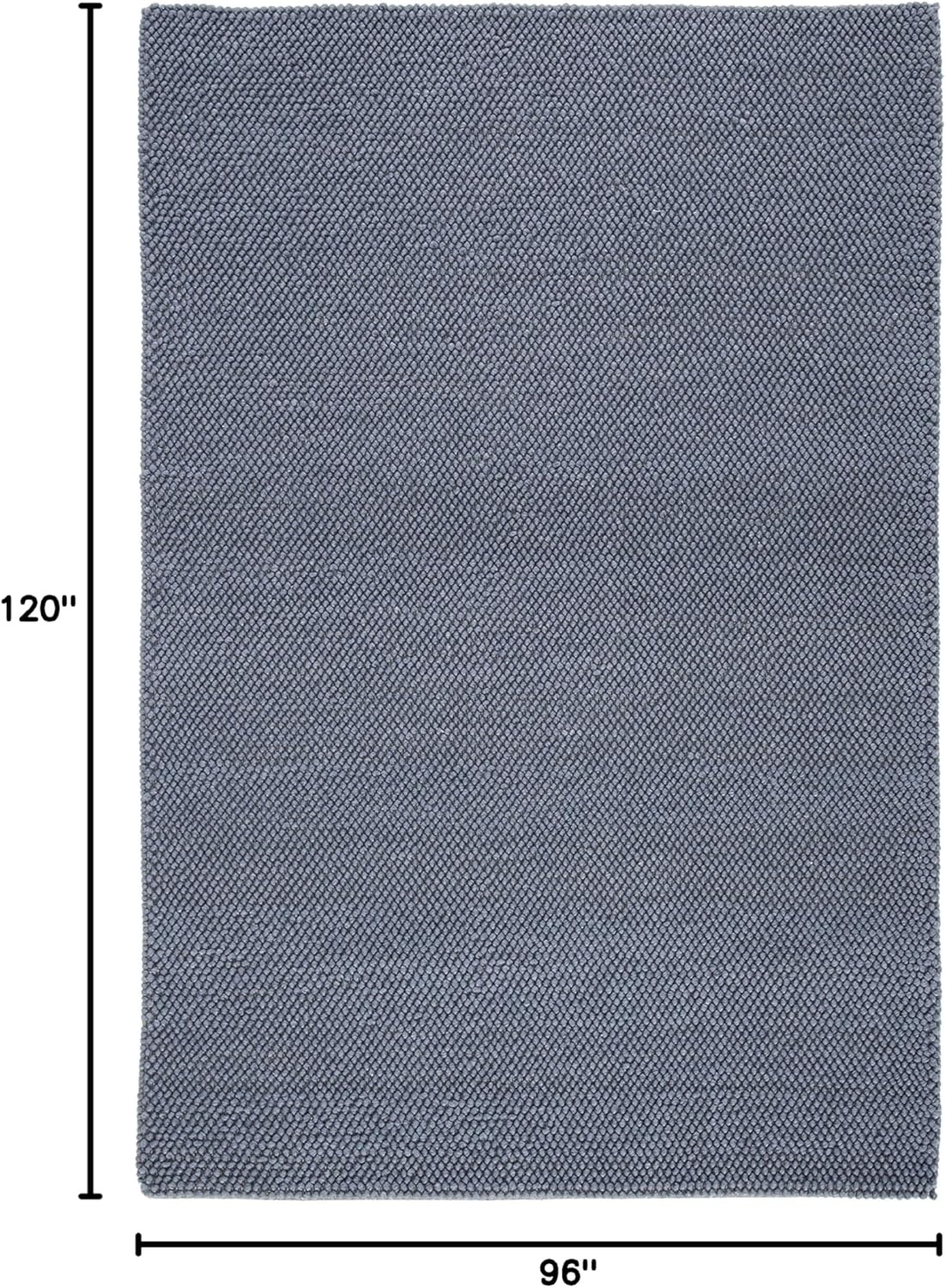 image:imageSAFAVIEH Natura Collection Area Rug 8 Square Beige amp Ivory Handmade Wool Blend Textured Design Ideal for Living Room Bedroom Dining Space NAT425BDark Grey