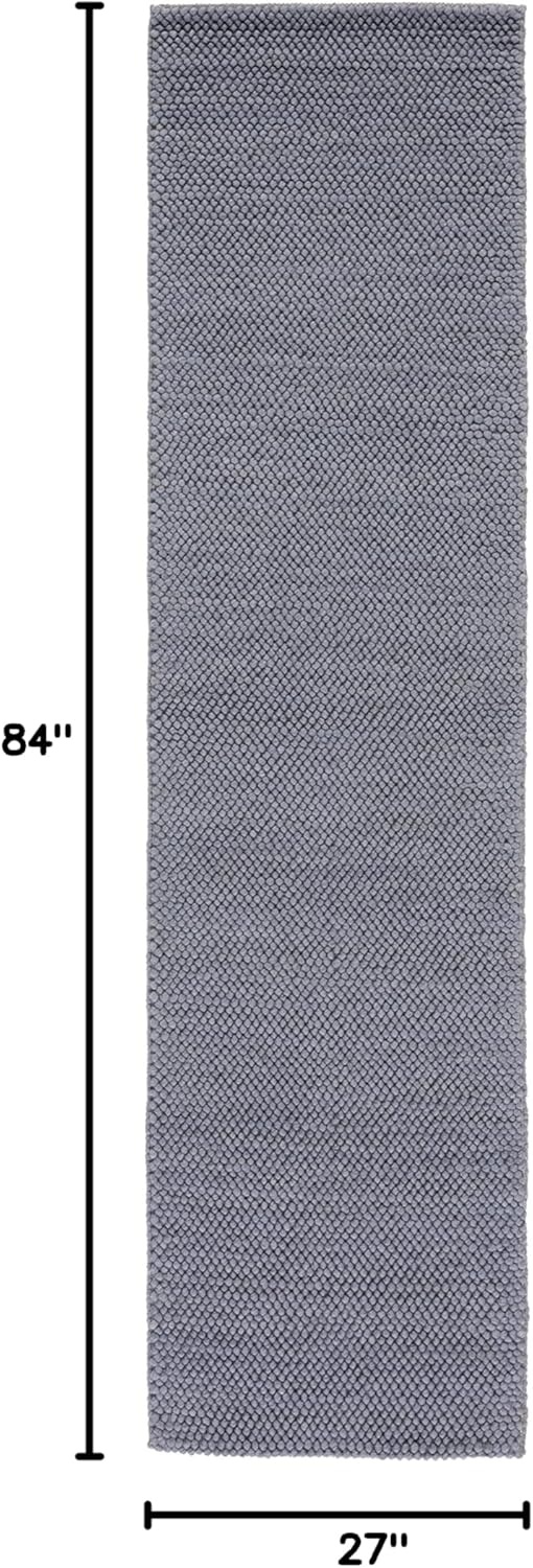 image:imageSAFAVIEH Natura Collection Area Rug 8 Square Beige amp Ivory Handmade Wool Blend Textured Design Ideal for Living Room Bedroom Dining Space NAT425BDark Grey