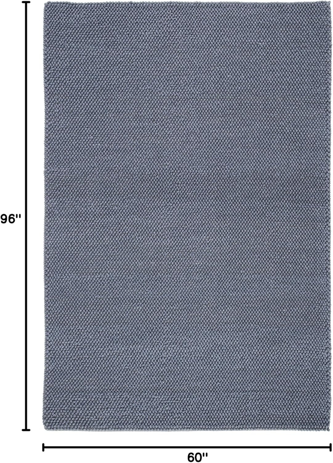image:imageSAFAVIEH Natura Collection Area Rug 8 Square Beige amp Ivory Handmade Wool Blend Textured Design Ideal for Living Room Bedroom Dining Space NAT425BDark Grey