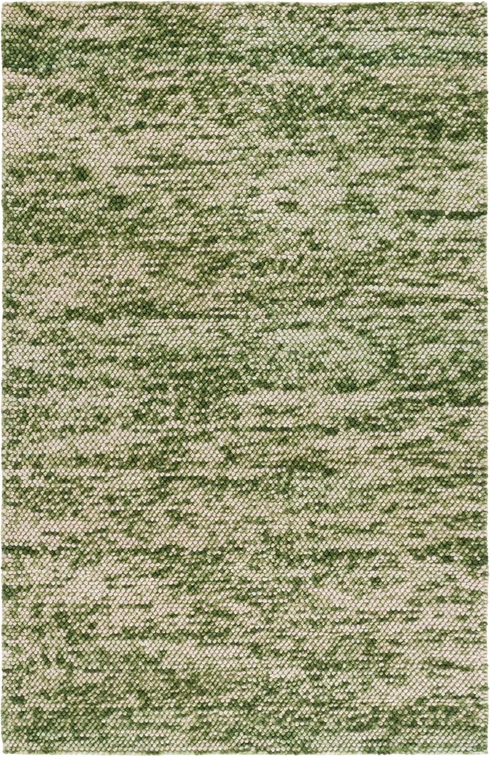 image:imageSAFAVIEH Natura Collection Area Rug 8 Square Beige amp Ivory Handmade Wool Blend Textured Design Ideal for Living Room Bedroom Dining Space NAT425BGreenIvory