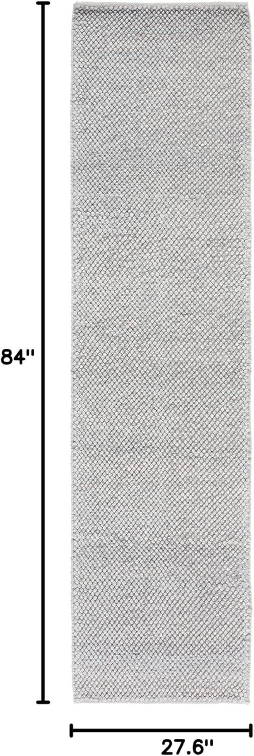 image:imageSAFAVIEH Natura Collection Area Rug 8 Square Beige amp Ivory Handmade Wool Blend Textured Design Ideal for Living Room Bedroom Dining Space NAT425BSilver
