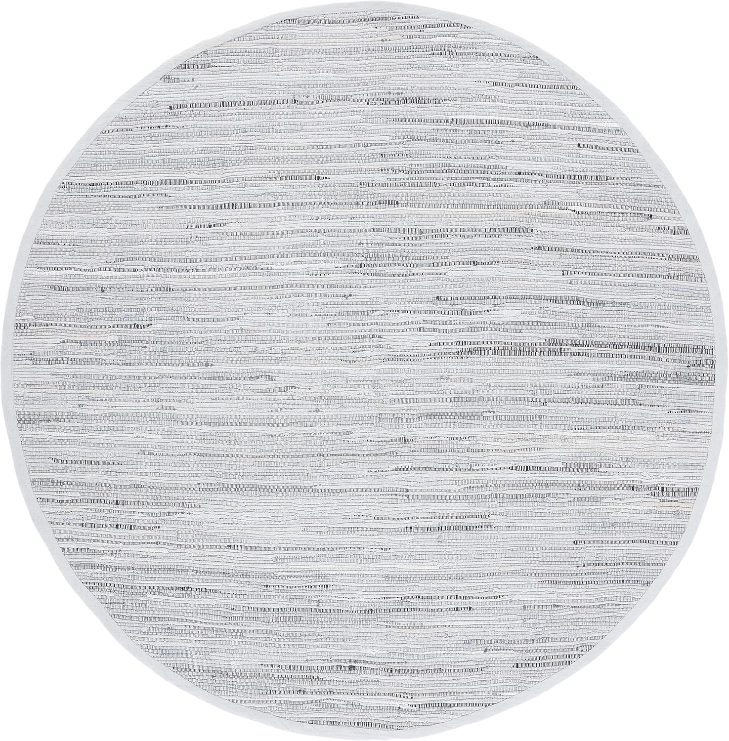 image:imageSAFAVIEH Rag Rug Collection Area Rug 8 x 10 Ivory amp Multi Handmade Boho Stripe Cotton Ideal for High Traffic Areas in Living Room Bedroom RAR121GGrey
