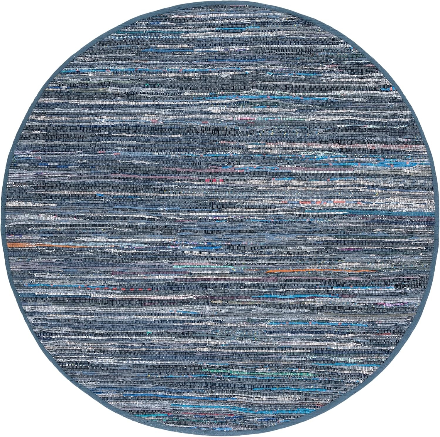 image:imageSAFAVIEH Rag Rug Collection Area Rug 8 x 10 Ivory amp Multi Handmade Boho Stripe Cotton Ideal for High Traffic Areas in Living Room Bedroom RAR121GInkMulti