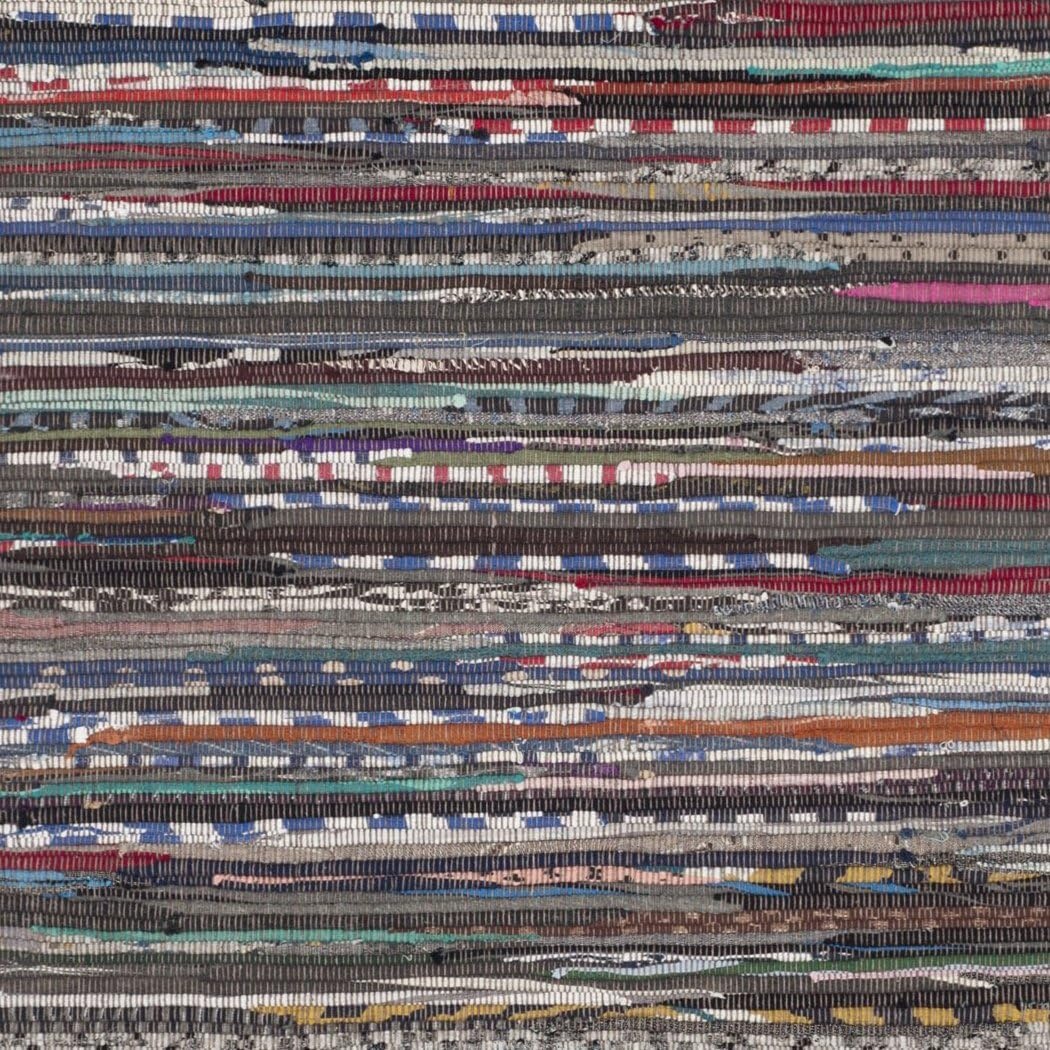 image:imageSAFAVIEH Rag Rug Collection Area Rug 8 x 10 Ivory amp Multi Handmade Boho Stripe Cotton Ideal for High Traffic Areas in Living Room Bedroom RAR121GRustMulti