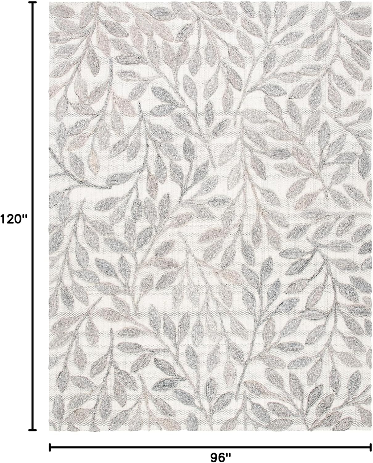 image:imageSAFAVIEH South Hampton Collection 8 x 10 Beige SHA302B Handmade Botanical Wool Area RugBeige