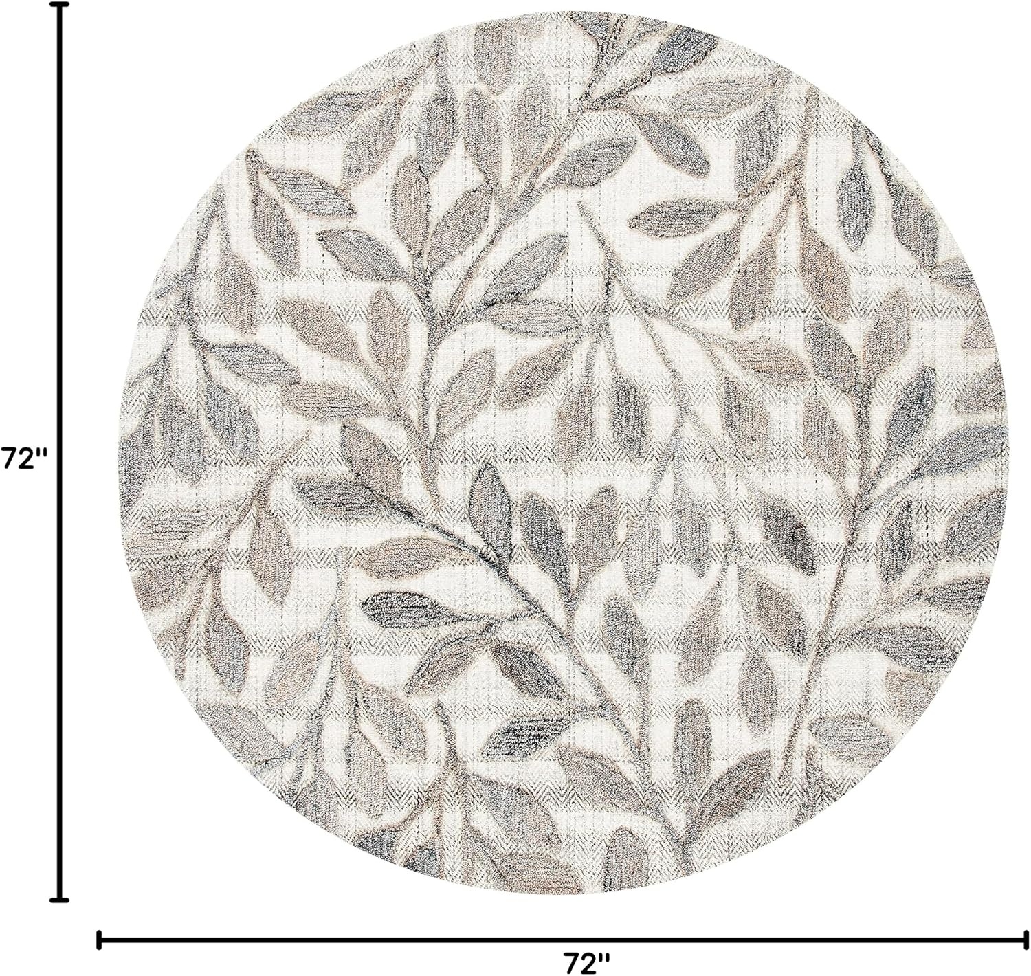image:imageSAFAVIEH South Hampton Collection 8 x 10 Beige SHA302B Handmade Botanical Wool Area RugBeige