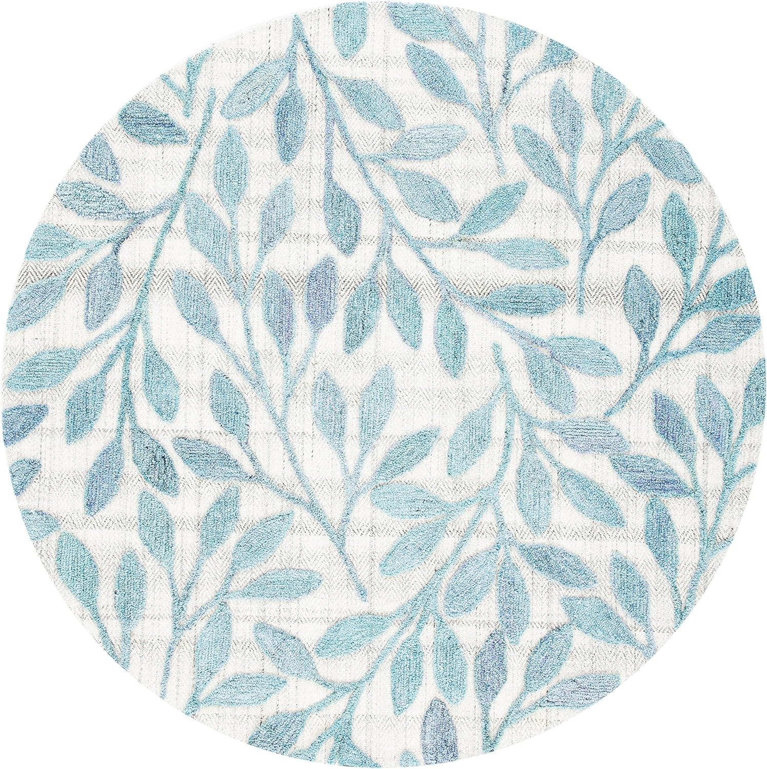 image:imageSAFAVIEH South Hampton Collection 8 x 10 Beige SHA302B Handmade Botanical Wool Area RugBlue