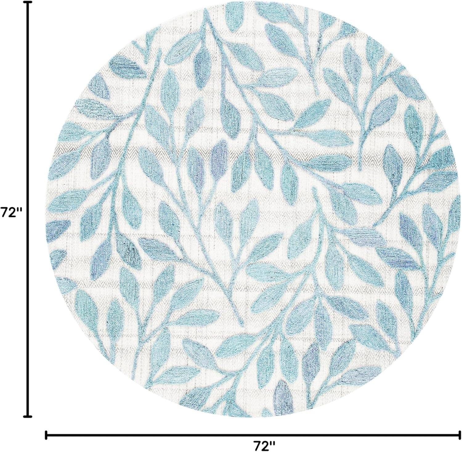 image:imageSAFAVIEH South Hampton Collection 8 x 10 Beige SHA302B Handmade Botanical Wool Area RugBlue