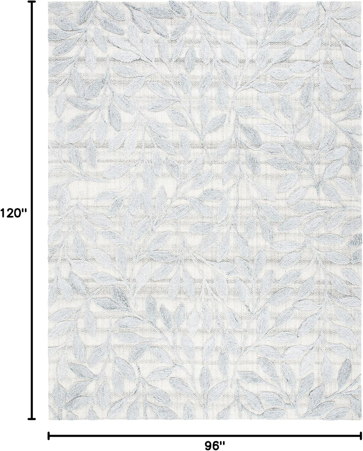 image:imageSAFAVIEH South Hampton Collection 8 x 10 Beige SHA302B Handmade Botanical Wool Area RugGrey