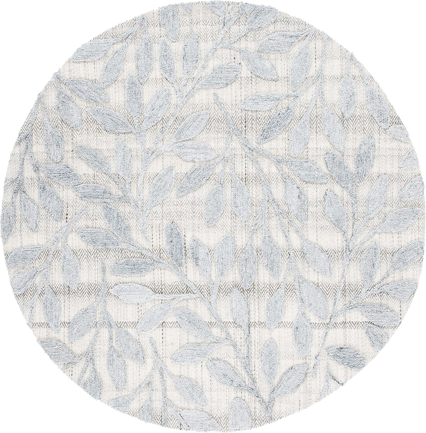 image:imageSAFAVIEH South Hampton Collection 8 x 10 Beige SHA302B Handmade Botanical Wool Area RugGrey