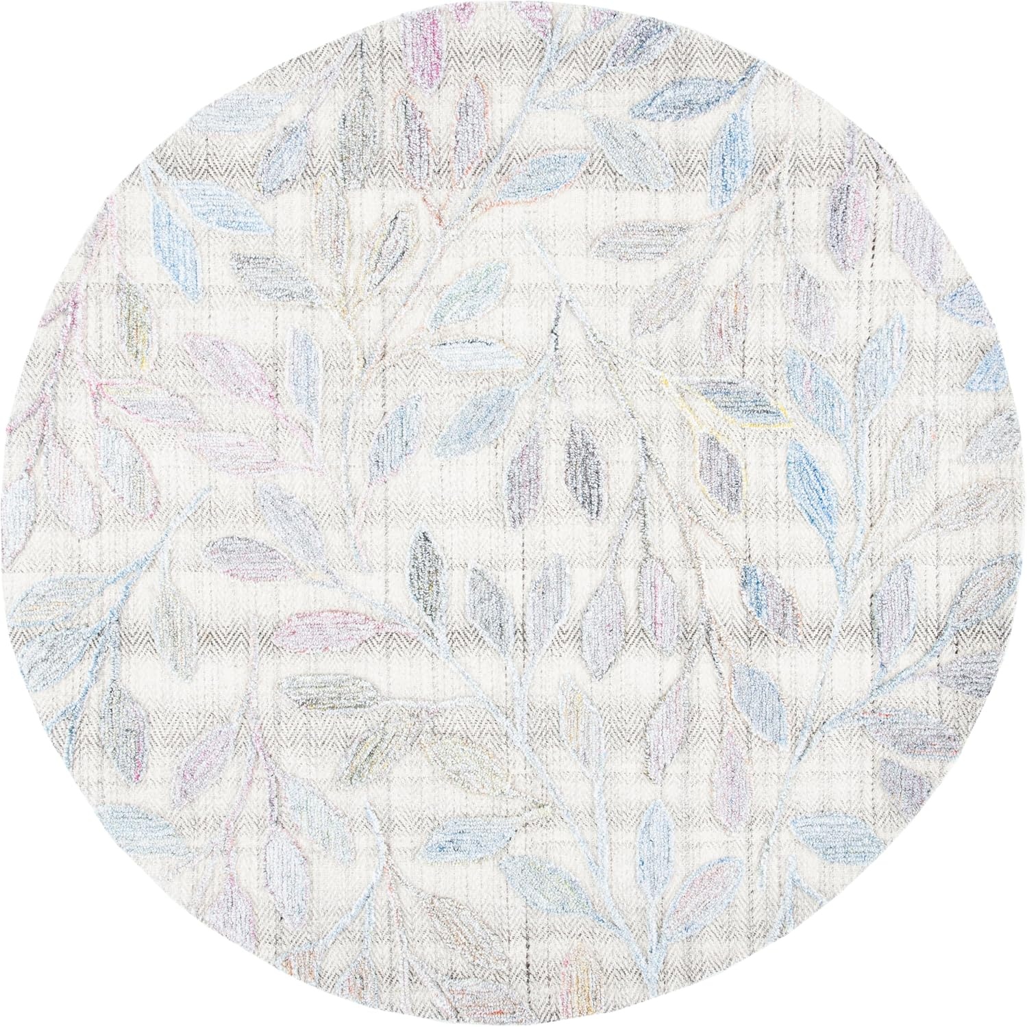image:imageSAFAVIEH South Hampton Collection 8 x 10 Beige SHA302B Handmade Botanical Wool Area RugPurpleBlue