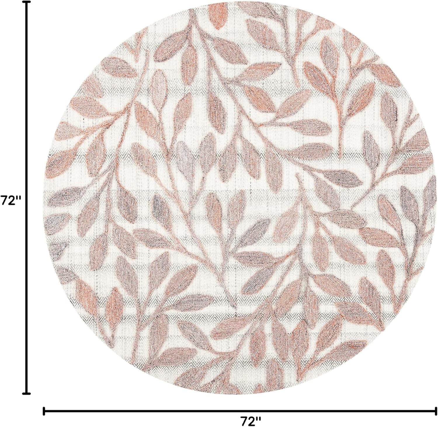 image:imageSAFAVIEH South Hampton Collection 8 x 10 Beige SHA302B Handmade Botanical Wool Area RugRustIvory