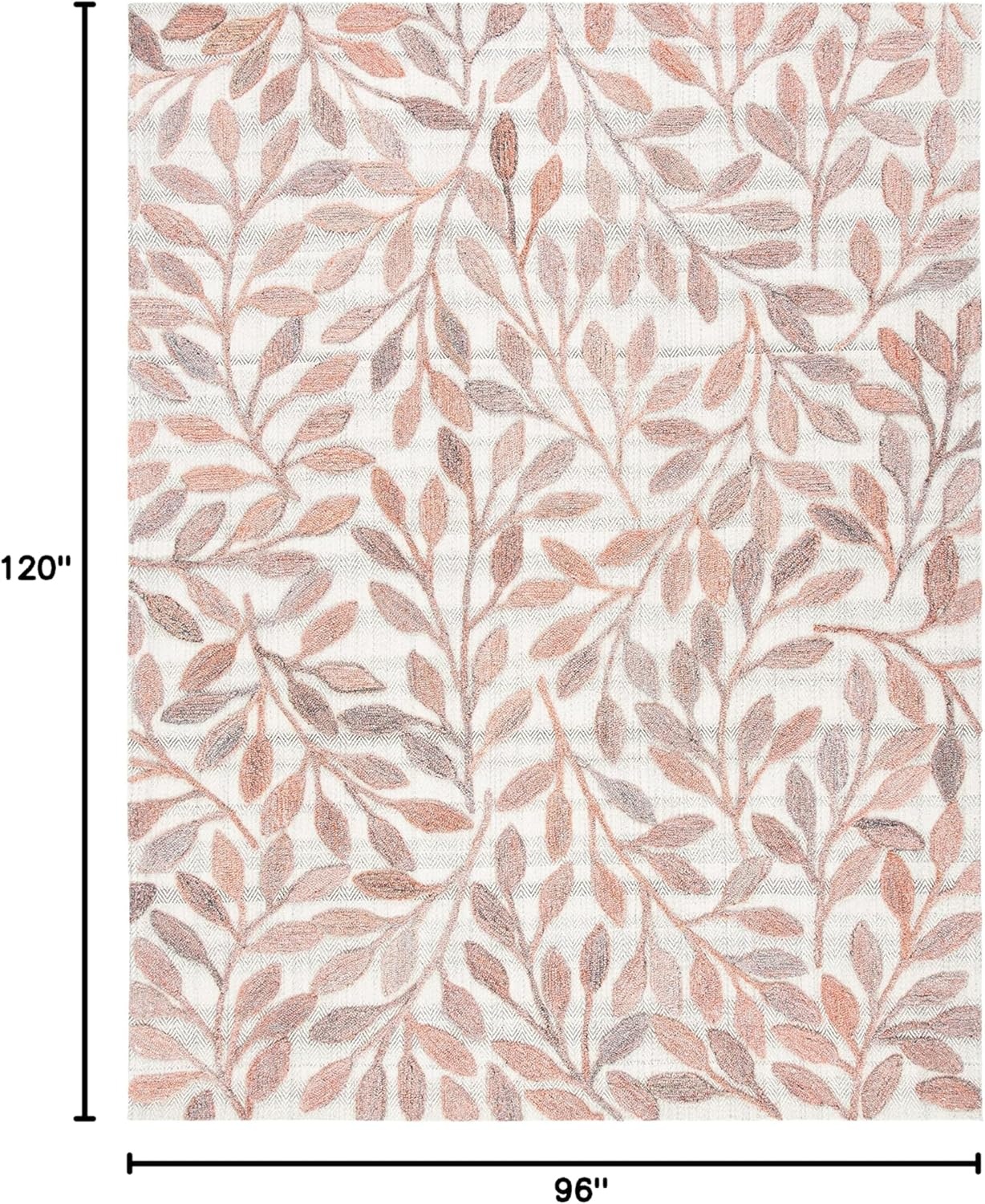 image:imageSAFAVIEH South Hampton Collection 8 x 10 Beige SHA302B Handmade Botanical Wool Area RugRustIvory