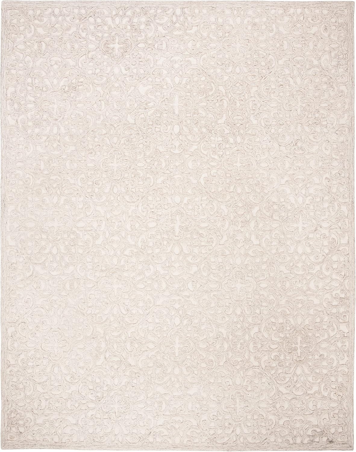 image:imageSAFAVIEH Trace Collection 8 Round BrownIvory TRC103T Handmade Premium Wool Entryway Foyer Living Room Bedroom Kitchen Area RugCamelIvory