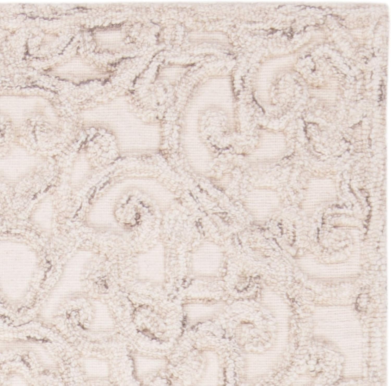 image:imageSAFAVIEH Trace Collection 8 Round BrownIvory TRC103T Handmade Premium Wool Entryway Foyer Living Room Bedroom Kitchen Area RugCamelIvory