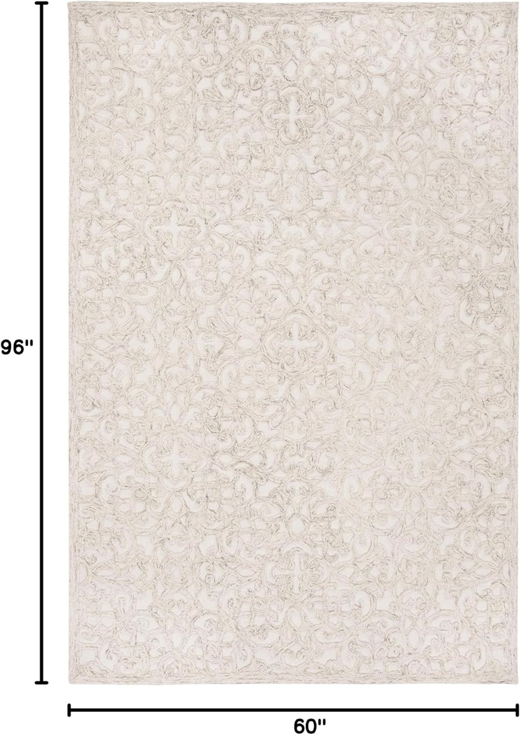 image:imageSAFAVIEH Trace Collection 8 Round BrownIvory TRC103T Handmade Premium Wool Entryway Foyer Living Room Bedroom Kitchen Area RugCamelIvory