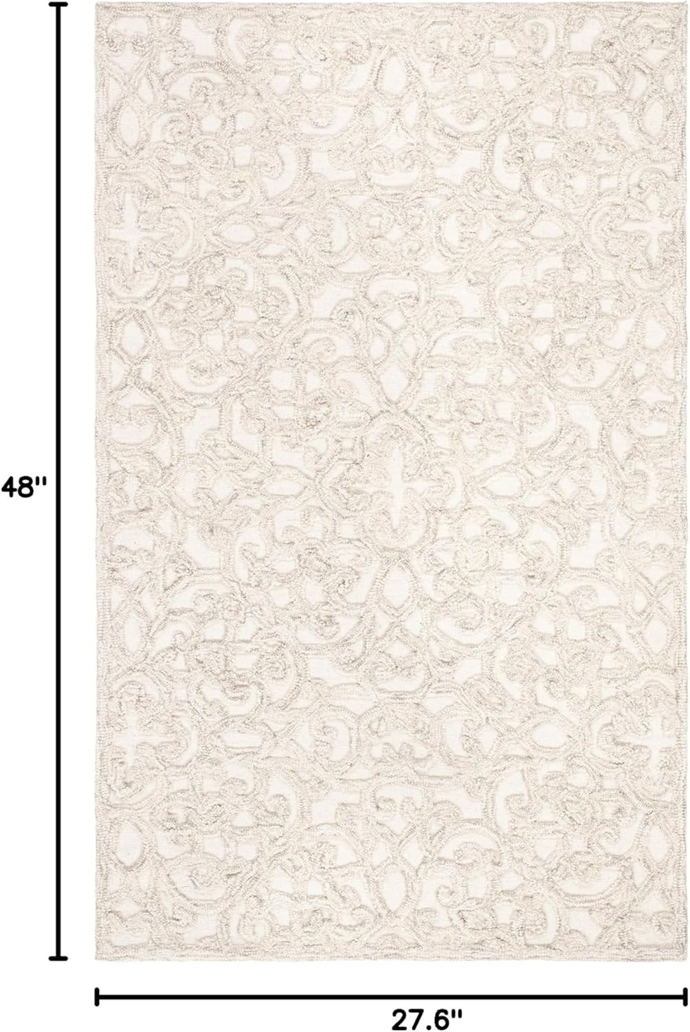 image:imageSAFAVIEH Trace Collection 8 Round BrownIvory TRC103T Handmade Premium Wool Entryway Foyer Living Room Bedroom Kitchen Area RugCamelIvory